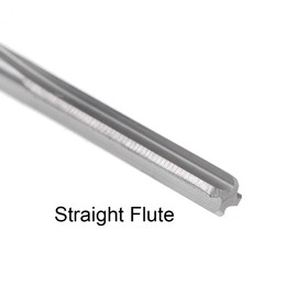 sourcing map 3.1mm Chucking Reamer, Tungsten Carbide Lathe Machine Reamer H7 4 Straight Flutes, Round Shank Milling Cutting Tool, for Stainless Steel Alloy Copper Metal