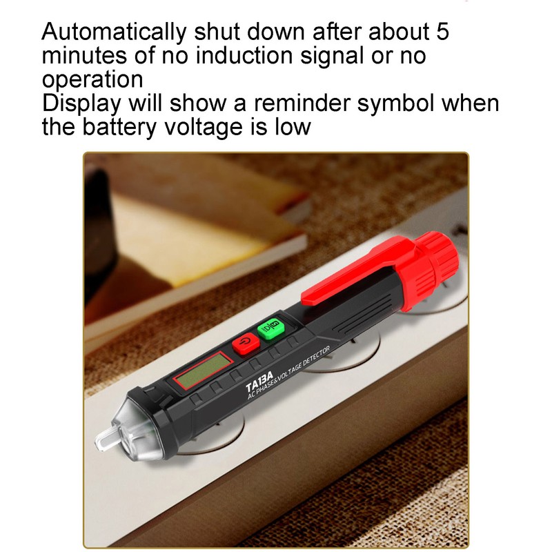 Induction Electric Pen NonContact Tester Adjustable Sensitivity 3 Phase Wire
