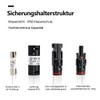 SolarHouse Solar Fuse Holder Connector 10A IP68 Waterproof 1000V Inline