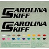 Pair of Carolina Skiff Boats Compatible Replacement Decals Vinyl Stickers