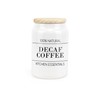 Purely Home Minimalist Ceramic Decaf Coffee Canister - Simplistic Black