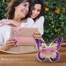 JOYVADO Gifts for Mum, Christmas Gifts for Mum, Mum Gifts from Daughter and Son, Mum Gifts Christmas Butterfly Acrylic Decoration