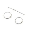HUIKKJP Wire Key Ring, Key Chain, Metal Fittings, Parts, Strap,