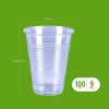 100-Pack 9 oz Clear Disposable Plastic Cups | Heavy Duty