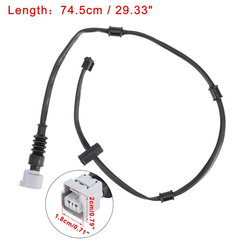 X AUTOHAUX Car Rear Brake Pad Abrasion Sensor 2 Pin