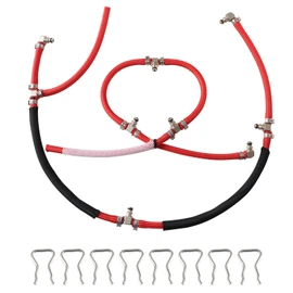 HIMARKLIF Upgraded Diesel Fuel Injector Fuel Return Hose line Kit Compatible with 2004.5-2010 Duramax 6.6L LLY LBZ LMM 2004-2010 Silverado 2500HD 3500HD Sierra 2500HD 3500HD Replace# 97328733 98062291