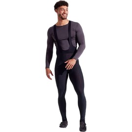 PEARL IZUMI Men's Thermal Bib Tights, Repels Water with Elite Chamois, High-Stretch & Breathability Plus Safety Elements, Black, Medium
