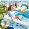 Inflatable Pool with Seats, Size:130"x 72" x 22" Ultra Thick