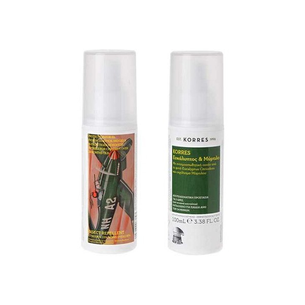 Korres Natural Insect Repellent Eucalyptus Βilberry 100ml