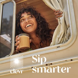 Clevr Blends Milk Frother, Hand Stirrer for Coffee, Matcha, Hot Chocolate, Protein Shake, Latte, Tea, Stainless Steel Rechargeable Handheld Whisk, Fast and Easy Frothing Wand, No Battery Needed