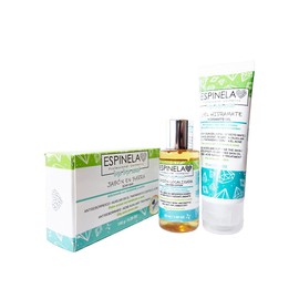 Kit bye bye acne Espinela con Jabón loción y gel hidratante