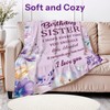 Happy Birthday Sister Blanket, Sisters Birthday Gifts, Gifts for Sister