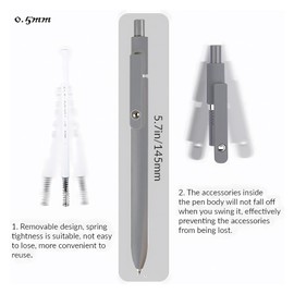 GJNMYSD Gel Pens, 10 PCS Black Ink Pens Quick Dry Ink Pens Fine Point Smooth Writing Pen for Journaling Note Taking, Pens Ballpoint for School Office Home, 5 Pcs Morandi + 5 Pcs Vintage