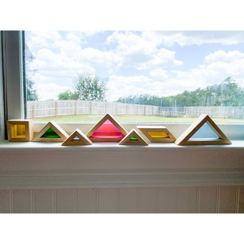 BOHS Translucent Tangram with Multilingual Activity Cards - 1 Inch