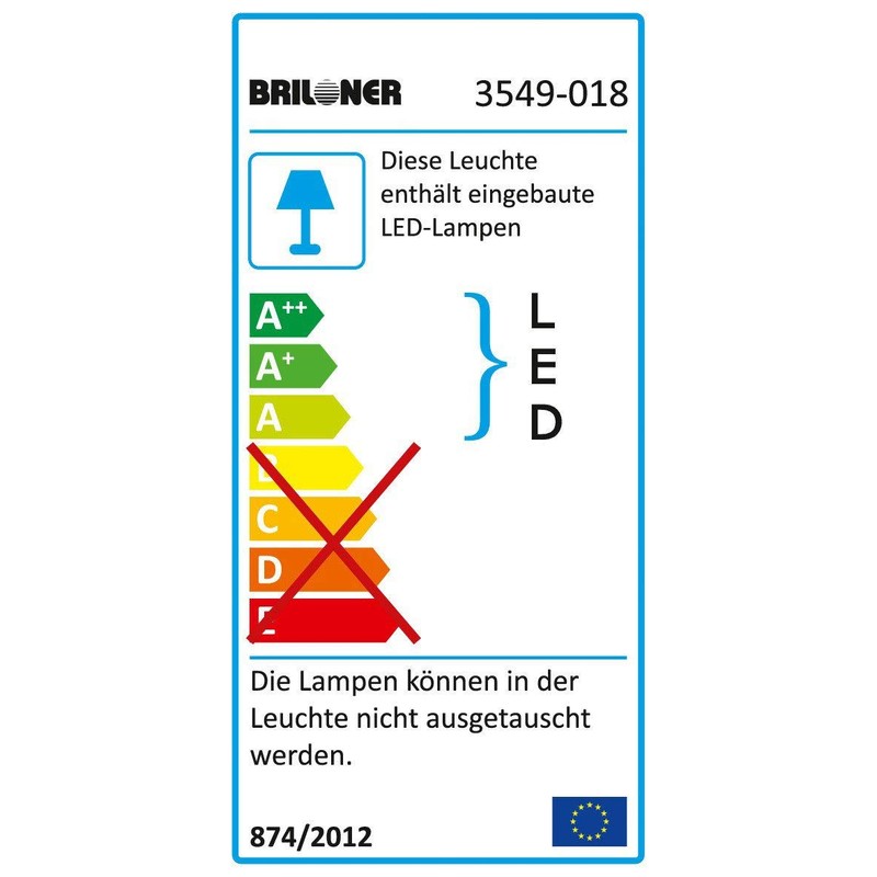 Briloner Leuchten LED Ceiling Light with 1 x 5 W