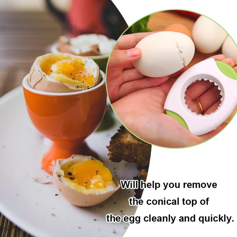 1 pcs Egg Topper Cutter Clipper Steel Serrations Egg Opener