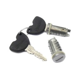 OEM Piaggio Lock Cylinder Set for Vespa ET2 LX50 S50-150 Part Number 573905 1B000570