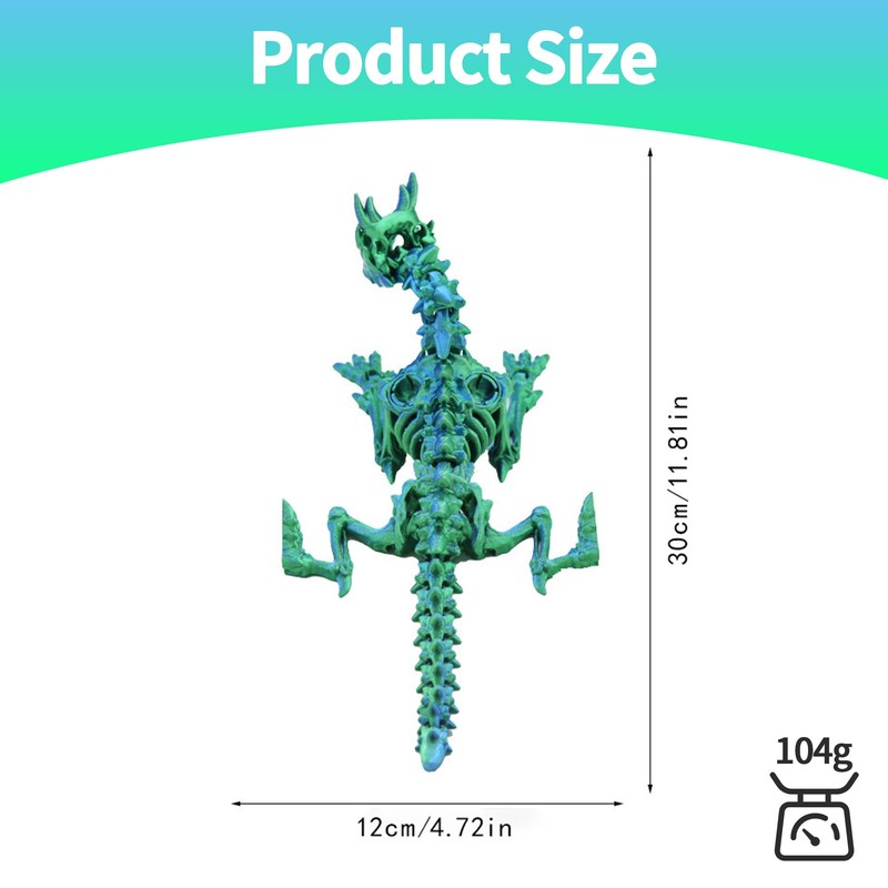 Lwjhzywl 3D Printed Pterodactyl with Movable Wings - Poseable Dinosaur