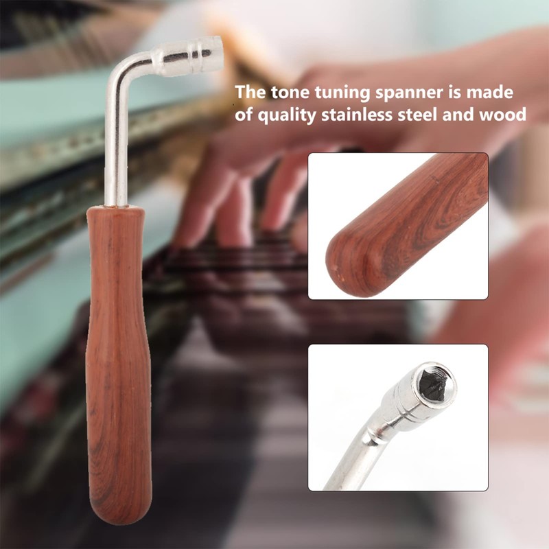 L-Shaped Piano Tuner Wrench, Professional Square Tip Wrench Tuning Hammer