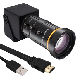 SVPRO HDMI Camera 4K USB Camera HD Streaming Webcam with 5-50mm Telephoto Zoom Manual Lens Industrial Camera CS Mount 10X Optical Zoom Camera for PC Computer,Laptop,Monitor,TV