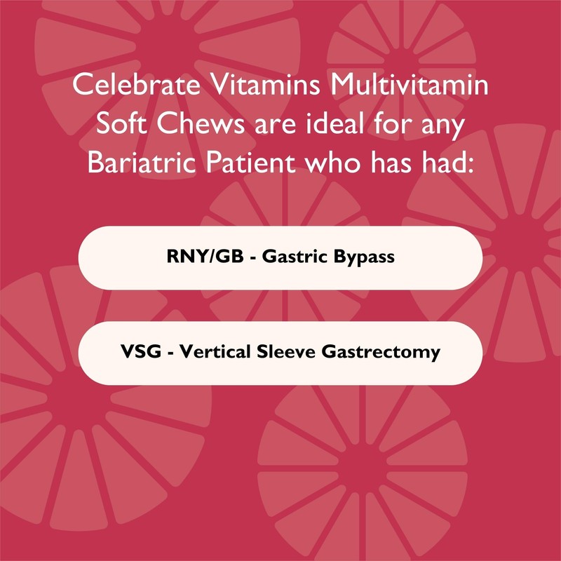 Celebrate Vitamins Bariatric Multivitamin Soft Chews - Essential Vitamins &