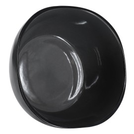 Gibson Home Urban Cafe Stoneware Serving Bowl, 10.3-inch Diameter, Grey and Black, Kitchen Accessories, 97226.01