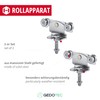 Gedotec Helm Agrar Rollapparat 171 Drive, Height-Adjustable, Double Pair for
