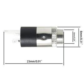 SJZBIN 10pcs 3.5mm Earphone Socket PJ-392 Silver Female Headphone Stereo Jack Panel Mount Connector