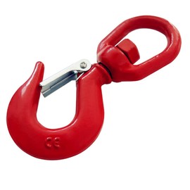 3 Tons Swivel Hook Universal Grade 80 Crane Swivel Hook Heavy Duty Swivel Eye Sling Hook with Latch, 5/8", 6610 lbs Rigging Swivel Hook Swivel Eye Hook Lifting Swivel Hoist Hook Lifting Hook Rigging