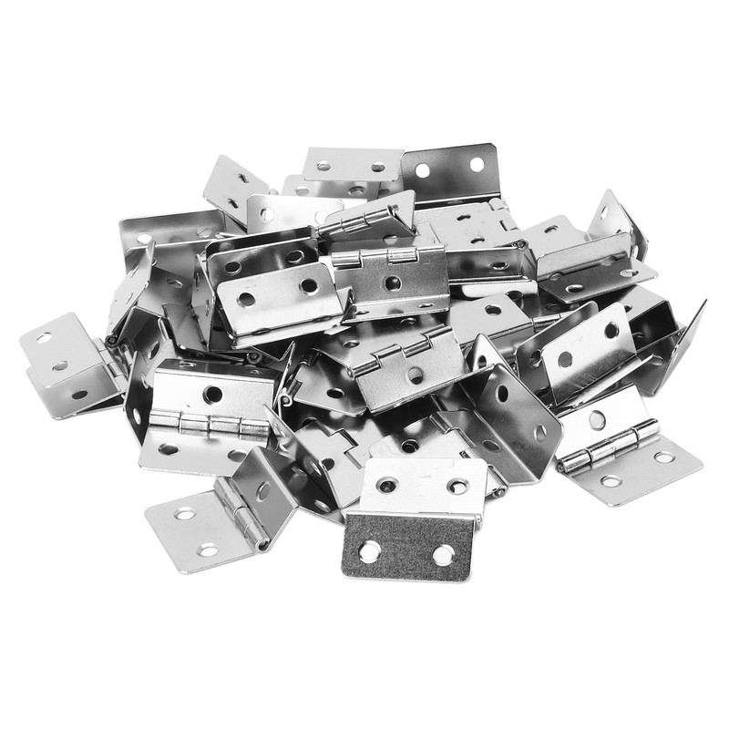 50pcs Hinges Appearance Electroplating Durable Iron Material Wooden Boxes Repairing