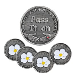 Daisy Kindness Coins Token of Appreciation Kindness Pass It On Thank You Gifts Set of 5
