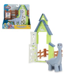 Giochi Preziosi Dino Ranch Triceratops Playset Action with Dinosaur, the Dinosaur is Articulated and Approximately 10 cm High as Seen on TV for Children Aged 3 Years and Above DNA05300