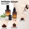 Segbeauty 1.7oz Amber Glass Spray Bottles Empty for Travel, 2pcs