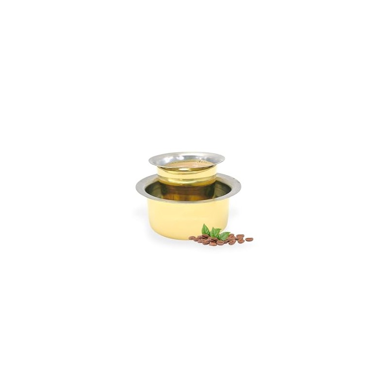 IKM Pure Brass Coffee Dabra Set – Traditional South Indian