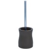 MSV "Palma Ceramic Toilet Brush and Holder, Brown