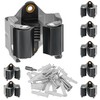 ECENCE 8x Broom Holder Wall, Tool Holder, Garden Tool Holder,