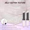 Prreal Jelly Highlighter Stick, Shimmering Glitter Stick Eyeshadow Highlight for