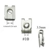 Pro Bamboo Kitchen 50pcs #10 Spring Steel Speed Fastener U