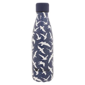 Mountain Warehouse Printed Double Walled Water Bottle - Lightweight Drink Bottle, Insulated - Best for Gym, Hiking, Walking, Running & Camping Blue