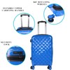 SIAM'S Hardside Expandable Spinner Wheel,Luggages, Teal, 20" Carry-On (BLUE)