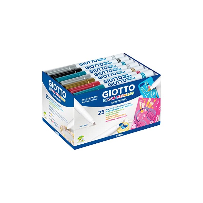Giotto Metallic Ink Marker (Pack of 24)