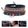 Veraly Pulsera Cuero Boho Vintage Multicapa Caballero Variedad