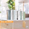Pack of 4 Beech Wood Bookends, 2 Pairs Book Holders
