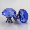 Unifizz 30mm Crystal Glass Door Knobs Diamond Drawer Knobs Sparkle