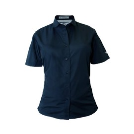 Tiger Hill Ladies Pescador Polyester Fishing Shirt Short Sleeves (Navy, X-Small)