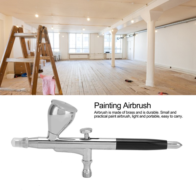 G1/8 Airbrush Kit Spray Gun with Spray Pot Nozzles Needle