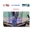 LLD_TK 120 Blue LED Underwater Light Boat Marine Yacht Stainless