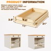 Grehitk Pullout Cabinet Organizer, 11''W×21''D×3''H Slide Out Shelves for Kitchen