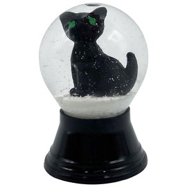Alexander Taron Perzy Decorative Mini Black Cat Snowglobe - 1.5" H x 1" W x 1" D