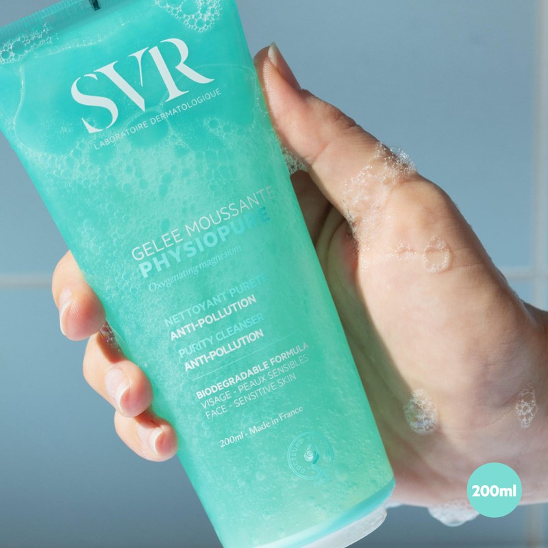 SVR PHYSIOPURE Foaming Face Gel/Make Up Remover with Oxygenating Magnesium